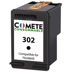 Comparateur de prix : COMETE - 302 - 1 Cartouche d'encre Compatible HP 302 - Noir - Marque f...