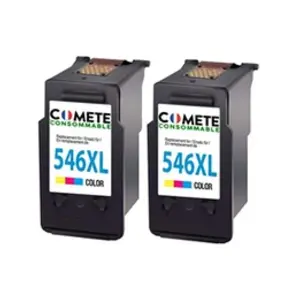 Comparateur de prix : COMETE - 546XL - Pack de 2 de Cartouches d'encre Compatibles avec Cano...