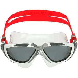 Lunettes de natation Aqua Sphere Vista rouge noir avec verres transparents gris foncé pas cher