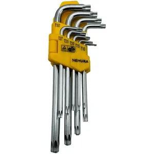 Comparateur de prix : Nemura Coffret de 9 Clés Torx à double extrémité En Chrome Vanadium - Qualité Professionnelle