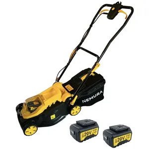 Tondeuse à batterie NEMURA 20V + 2 batteries 6Ah + Chargeur rapide pas cher