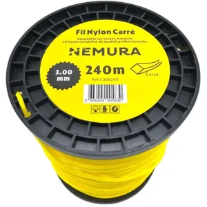 Comparateur de prix : NEMURA Fil Débroussailleuse Carré L: 240m, Ø: 3,00mm