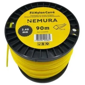 Comparateur de prix : NEMURA Fil Débroussailleuse Carré L: 90m, Ø: 2,40mm
