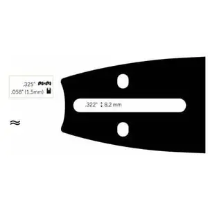 OEM Guide Chaine Tronçonneuse Echo 45cm .325 .058 (1,5mm). pas cher