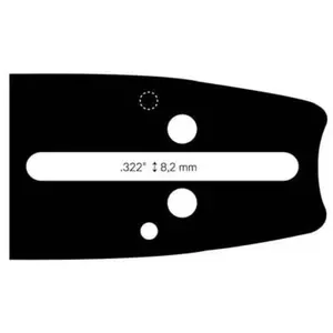 Makita Guide Chaine Tronçonneuse Makita45cm .325 .058 (1,5mm). pas cher
