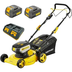Nemura Tondeuse a Batterie 80V (2x40V) - Coupe 42cm - Autotractée + 2 Batteri... pas cher