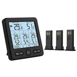 Neoteck station météo sans fil avec 3 capteurs extérieurs thermomètre ... pas cher