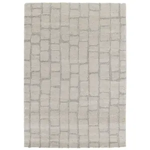 Bobochic tapis poil court ikeda motif abstrait gris foncé 160x230 IKEDA pas cher