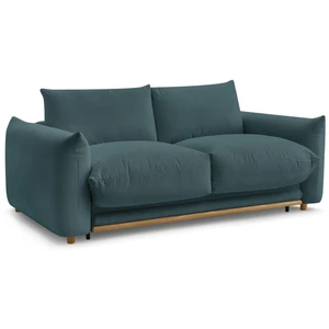 Bobochic canapé droit convertible ernest ouverture express bleu foncé 160x190 ERNEST pas cher