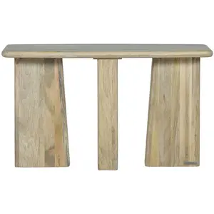 Consoles Bobochic Console 132 cm brunelle bois massif de manguier pas cher