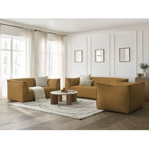 BOBOCHIC Ensemble canapé droit fixe 3 + 2 places + fauteuil GIORGIA velours côt... pas cher