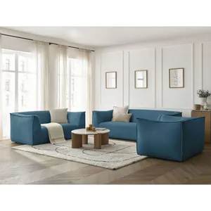 Canapé droit fixe Bobochic Ensemble canapé droit fixe 3 + 2 places + f... pas cher