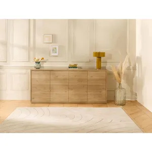Buffet 4 portes 180 cm FERRET effet tasseaux de bois BOBOCHIC