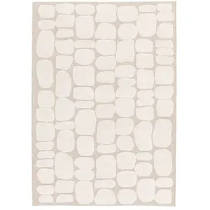 Tapis poil ras ROKU motif abstrait Bobochic pas cher
