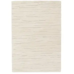 Bobochic tapis poil court loris motif abstrait beige 160x230 LORIS pas cher