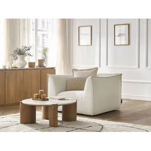 Comparateur de prix : Accueil Séjour Fauteuil & pouf Bobochic Fauteuil giorgia velours côtelé Beige