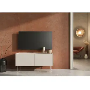 Bobochic - Accueil Séjour Meuble tv Meuble tv 2 portes 120 cm atlas Beige pas cher