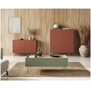 Tables Basses Bobochic Table basse avec 2 tiroirs 120 cm atlas VertVendu parbobochic-paris