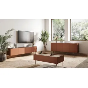 Tables Basses Bobochic Table basse avec 2 tiroirs 120 cm atlas RougeVendu parbobochic-paris