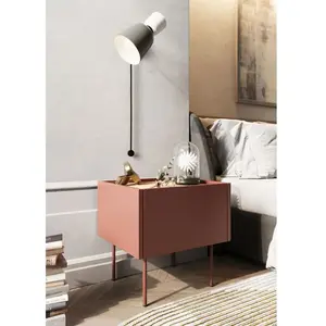 Bobochic - Table de chevet Table de chevet 1 tiroir atlas Rouge pas cher