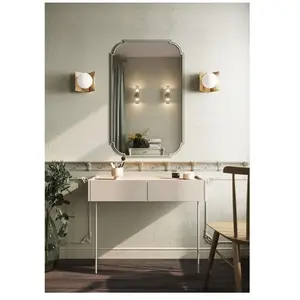 Bobochic - Consoles Console suspendue 2 tiroirs 100 cm atlas Beige pas cher