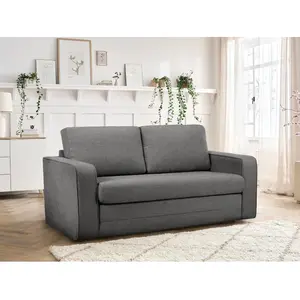 Canapé droit convertible déplimousse COME tissu chiné Bobochic pas cher