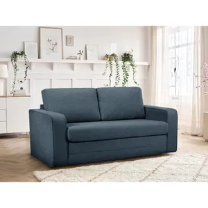 Canapé droit convertible déplimousse COME tissu chiné Bobochic pas cher