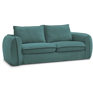 Bobochic canapé droit convertible archimede ouverture express déhoussable bleu clair 160x194 ARCHIMEDE pas cher