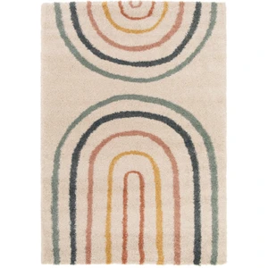 Tapis poils mi-longs LILIA motif abstrait Bobochic pas cher