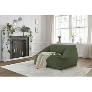Comparateur de prix : Fauteuil & pouf Bobochic Pouf ultra moelleux lilibet velours côtelé Vert