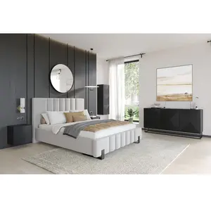 Table de chevet Bobochic Table de chevet 1 porte alice Noir pas cher