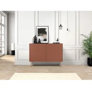 Bobochic - Accueil Séjour Buffet Buffet 2 portes 120 cm atlas Rouge pas cher