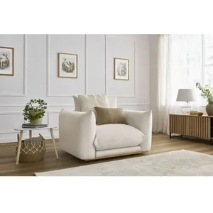 Comparateur de prix : Fauteuil & pouf BOBOCHIC - Fauteuil ERNEST Beige