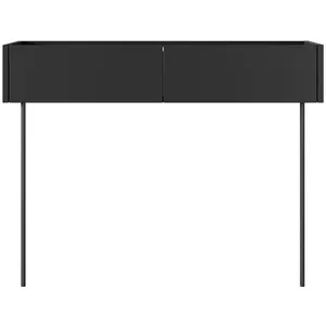 Bobochic - Consoles Console suspendue 2 tiroirs 100 cm atlas Noir pas cher