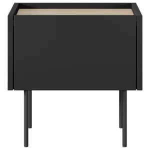 Bobochic - Accueil Chambre Table de chevet Table de chevet 1 tiroir atlas Noir pas cher