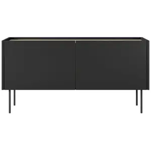 Bobochic - Accueil Séjour Meuble tv Meuble tv 2 portes 120 cm atlas Noir