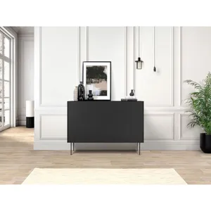 Bobochic - Accueil Séjour Buffet Buffet 2 portes 120 cm atlas Noir pas cher