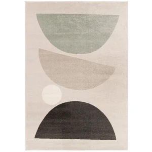 Bobochic - Tapis poils ras martine motif abstrait 200x290 Gris foncé pas cher