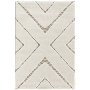 Bobochic tapis poils ras rachida motif graphique beige 160x230 RACHIDA pas cher