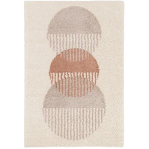 Bobochic tapis poils ras pascale motif abstrait beige 160x230 PASCALE pas cher