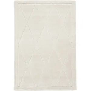Bobochic tapis poils ras amel motif graphique beige 160x230 AMEL pas cher