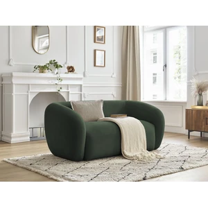 Bobochic canapé droit fixe 2 places celine tissu lisse vert CELINE pas cher