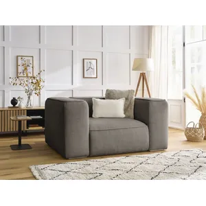 Accueil Séjour Fauteuil & pouf Bobochic Fauteuil zephyr Taupe pas cher