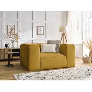 Accueil Séjour Fauteuil & pouf Bobochic Fauteuil zephyr Jaune pas cher
