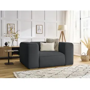 Bobochic fauteuil zephyr gris foncé ZEPHYR pas cher
