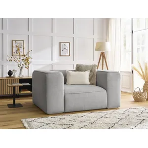 Bobochic fauteuil zephyr gris clair ZEPHYR pas cher
