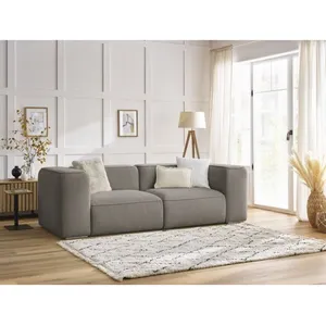 Canapé droit fixe Bobochic Canapé droit fixe 2 places zephyr Taupe