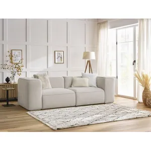 Canapé droit fixe BOBOCHIC - Canapé droit fixe 2 places ZEPHYR Beige
