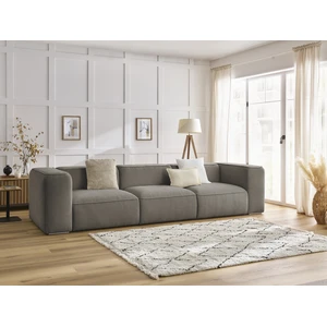 Bobochic canapé droit fixe 3 places zephyr taupe ZEPHYR pas cher