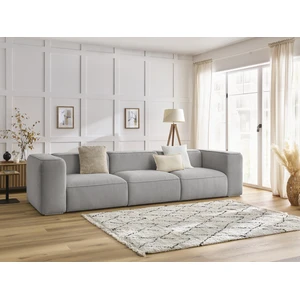 Bobochic canapé droit fixe 3 places zephyr gris clair ZEPHYR pas cher